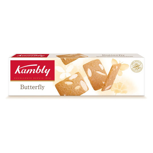 Бисквити Kambly с Масло 14% и Бадеми Butterfly